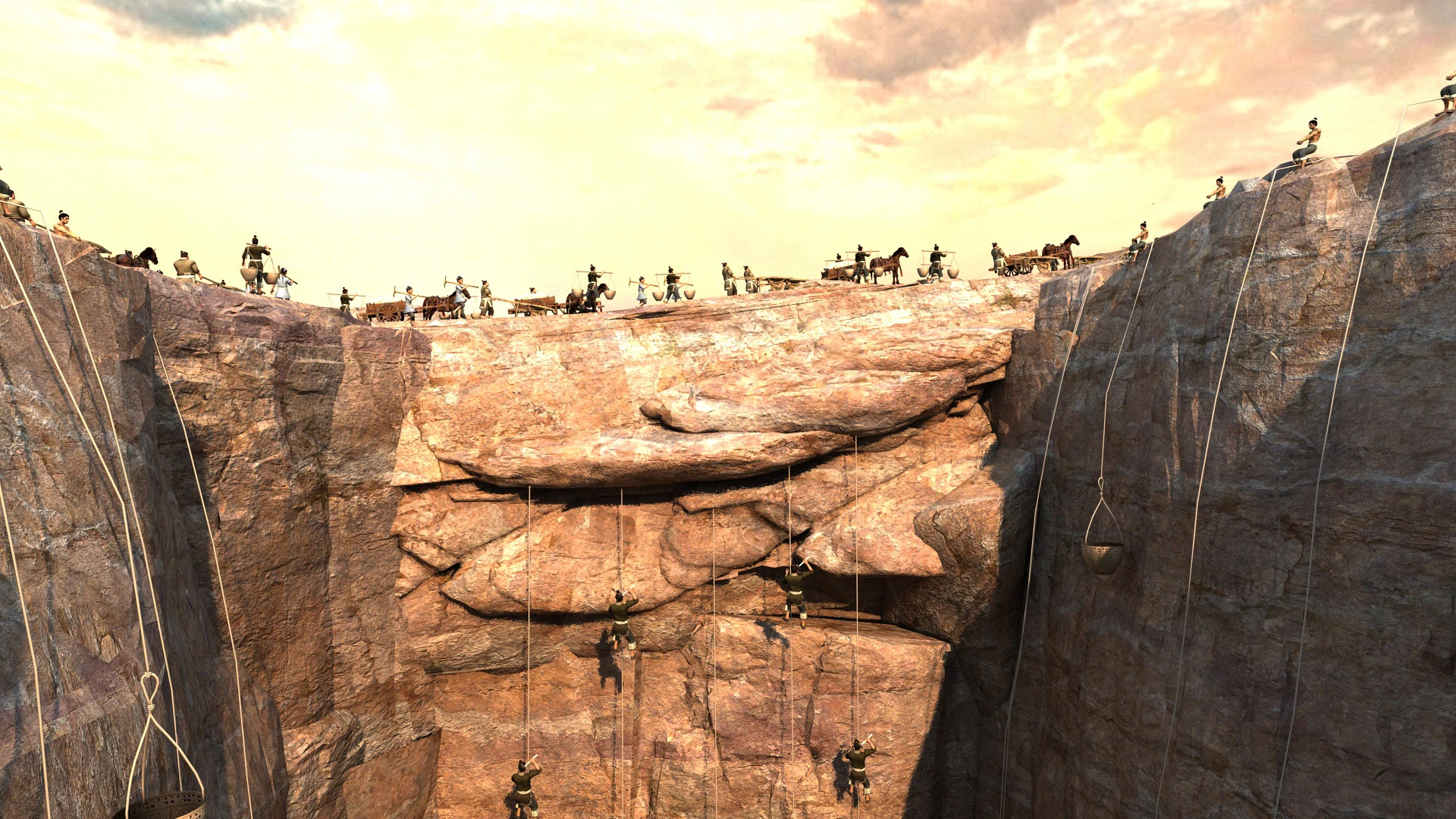 Ancient laborers 3D Model .c4d .max .obj .3ds .fbx .stl .blend 