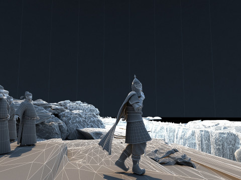 Ancient laborers 3D 模型