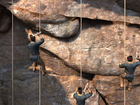 Ancient laborers Modèle 3D