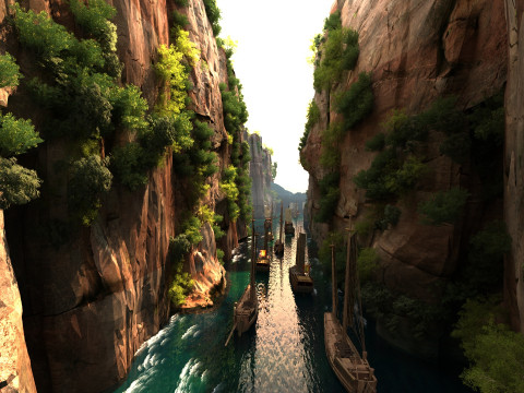Canyon Modèle 3D