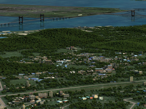 City Building 3D 模型