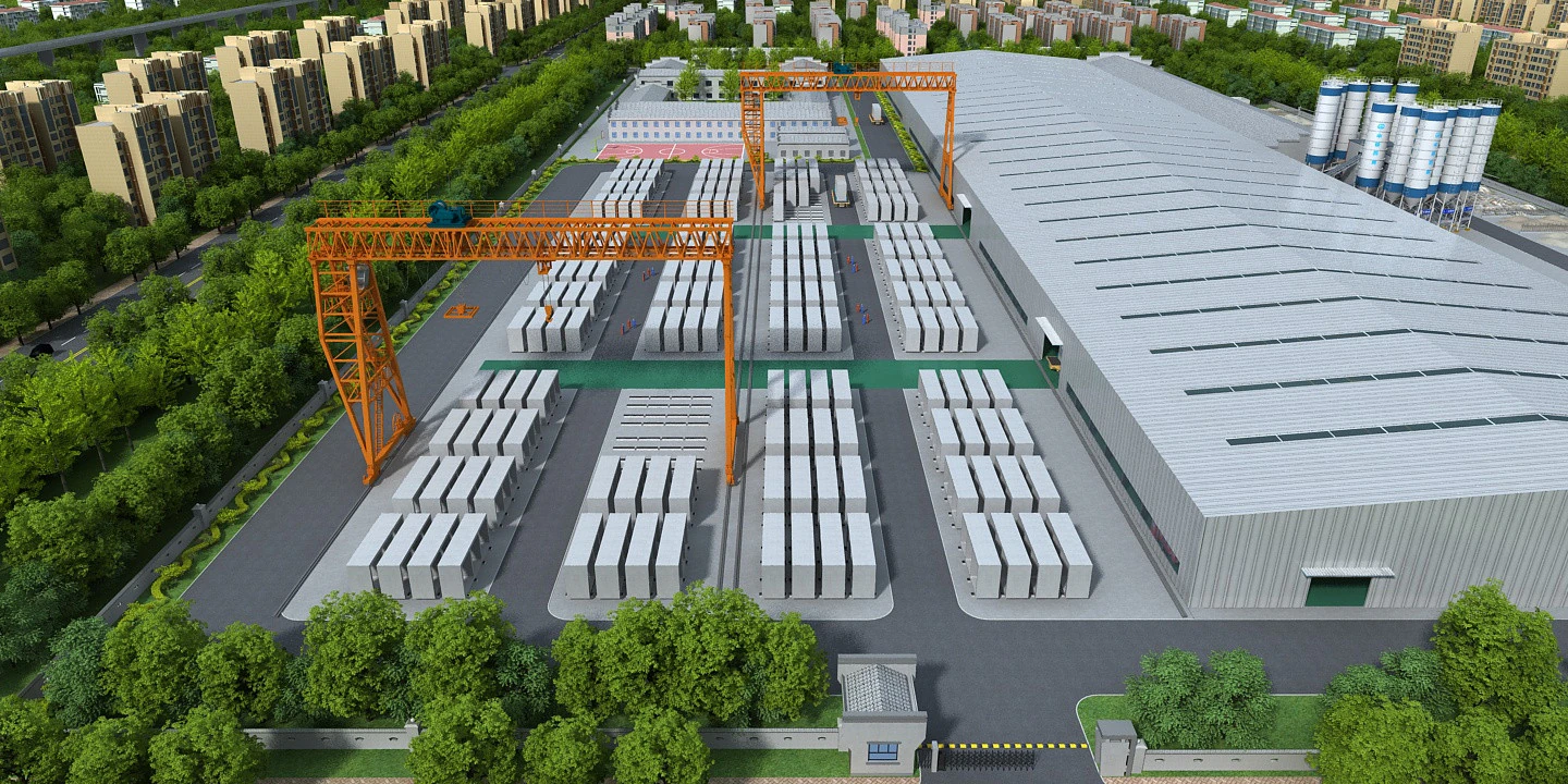 Factory 3D Model .c4d .max .obj .3ds .fbx .stl .blend