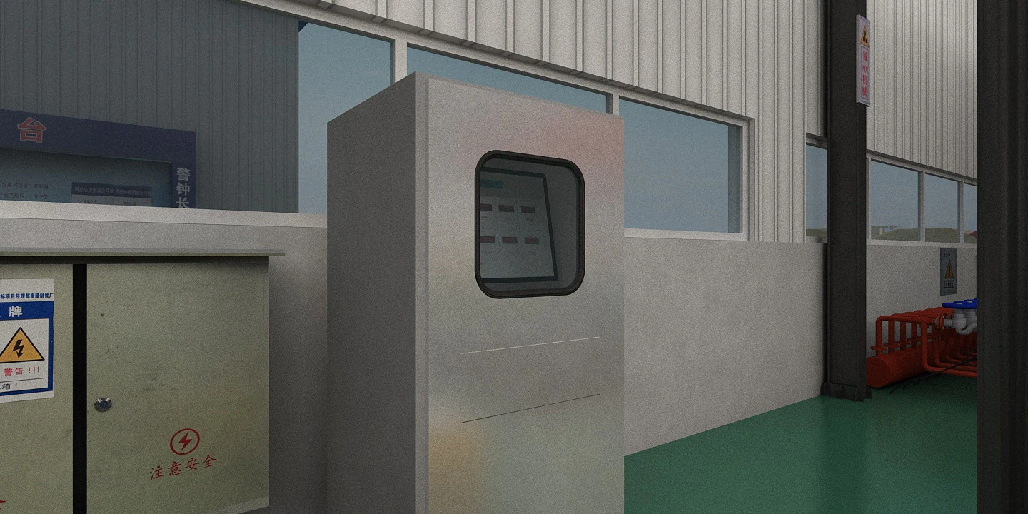Factory 3D Model .c4d .max .obj .3ds .fbx .stl .blend 
