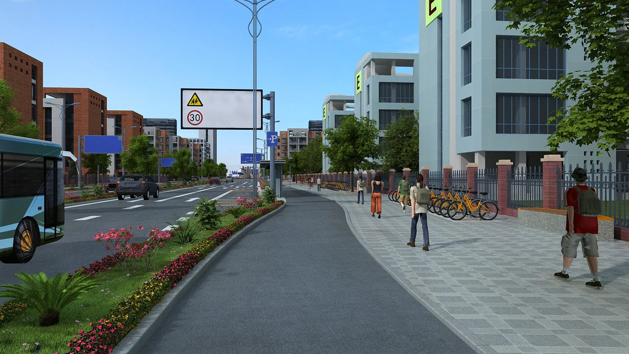 Highway 3D Model .c4d .max .obj .3ds .fbx .stl .blend