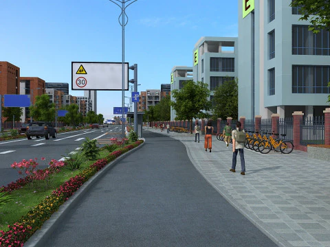 Autoestrada Modelo 3D