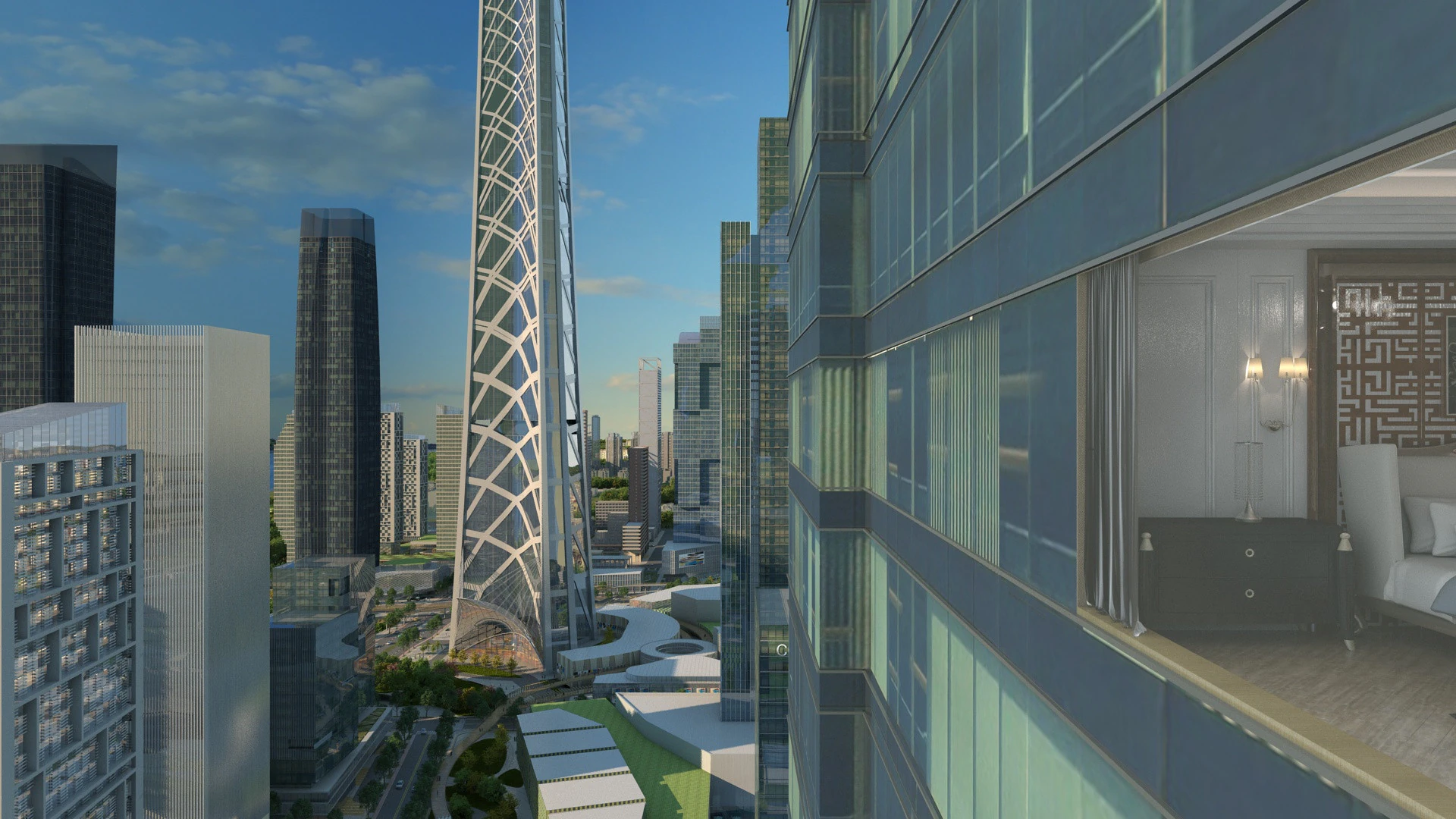 Urban architecture 3D Model .c4d .max .obj .3ds .fbx .stl .blend 