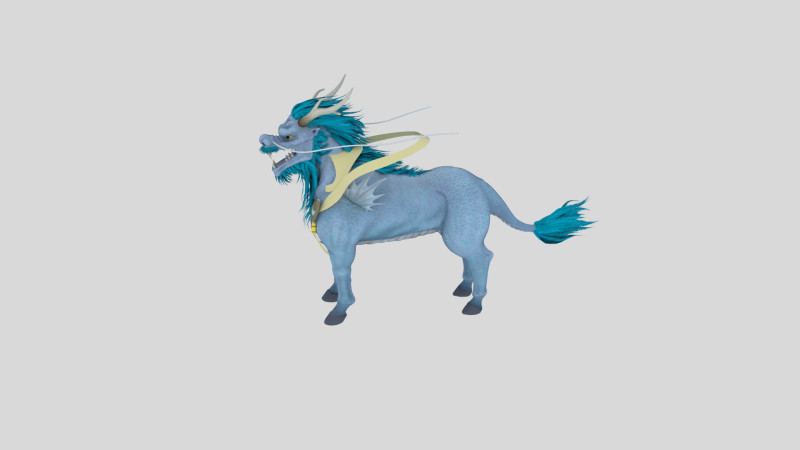 Kirin 3D-Modell .c4d .max .obj .3ds .fbx .stl .blend 