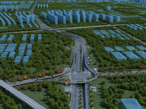 Railway station 3D Model