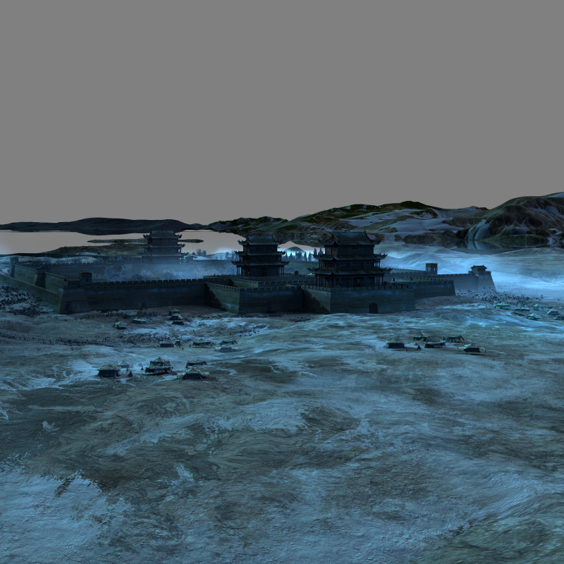 Jiayuguan 3D Model .c4d .max .obj .3ds .fbx .stl .blend 