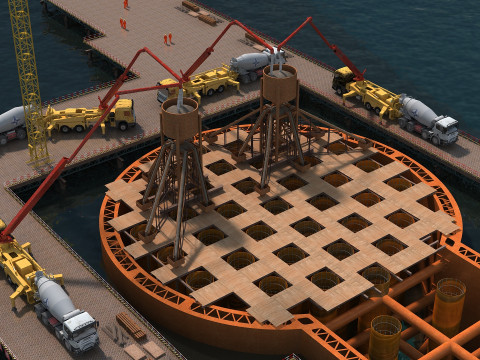 Build a bridge 3D Model