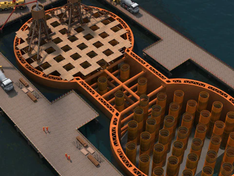 Build a bridge 3D Model