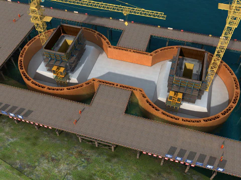 Build a bridge 3D Model