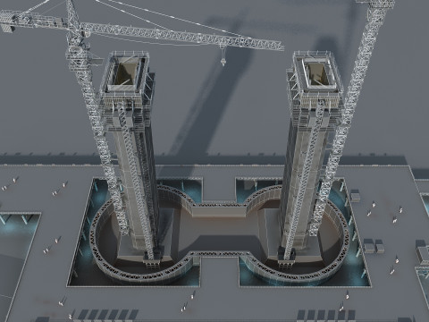 Build a bridge 3D Model