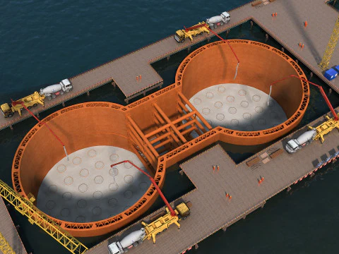 Build a bridge 3D Model