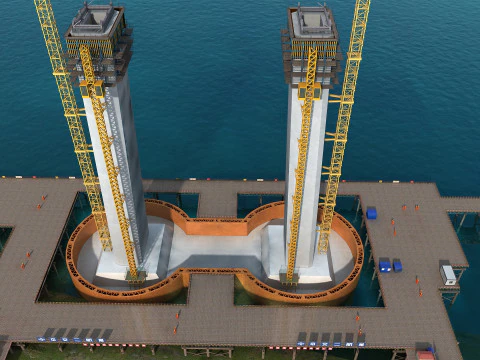 다리를 건설하세요 3D 모델