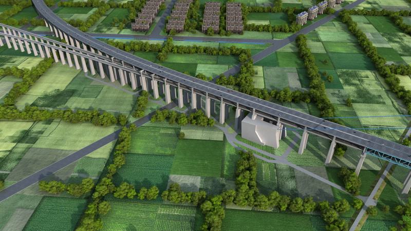 Build a bridge Modello 3D .c4d .max .obj .3ds .fbx .stl .blend 