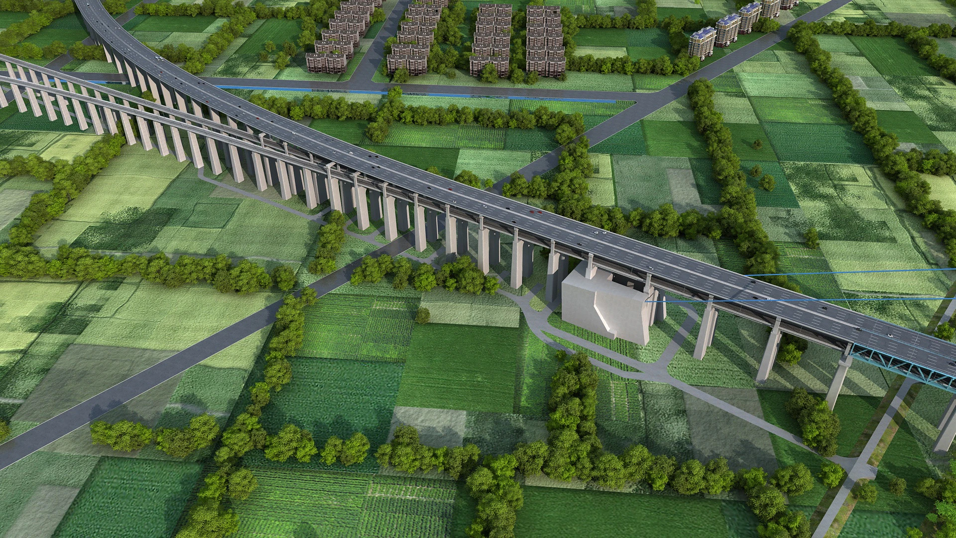 Построить мост 3D Модель .c4d .max .obj .3ds .fbx .stl .blend 