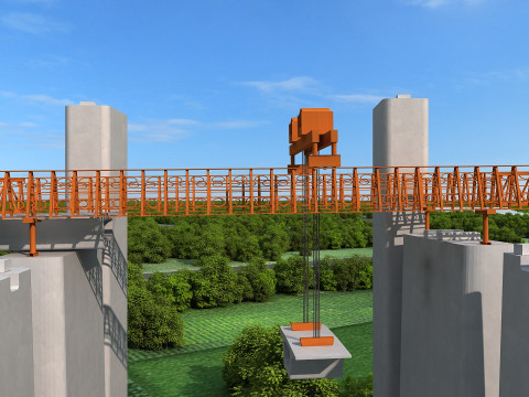 Build a bridge 3D 모델