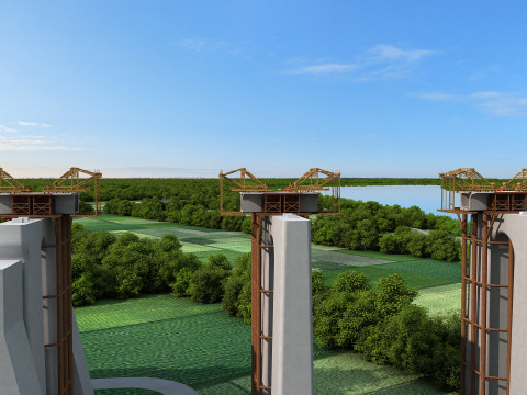 Build a bridge 3Dモデル