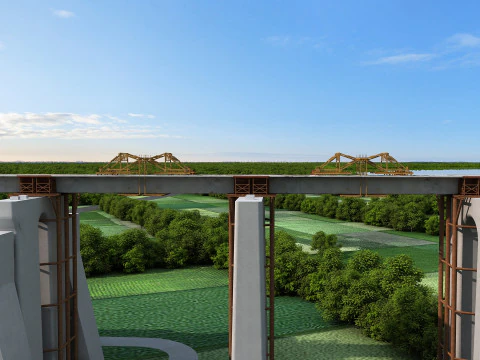Build a bridge 3D Model