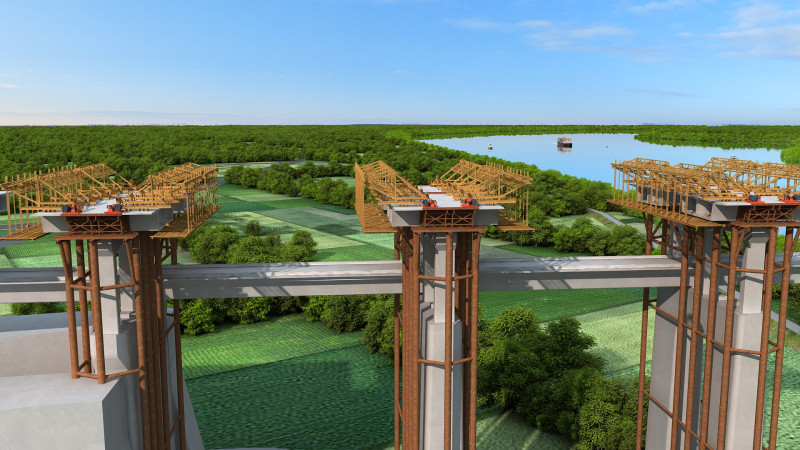 Build a bridge 3D Model .c4d .max .obj .3ds .fbx .stl .blend 