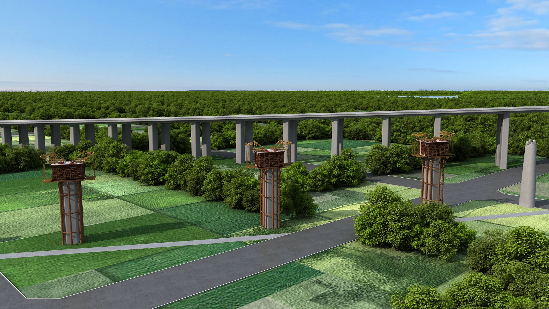 Build a bridge 3D Model .c4d .max .obj .3ds .fbx .stl .blend 
