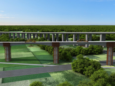 Build a bridge Modello 3D