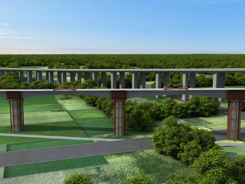 Build a bridge 3D Model