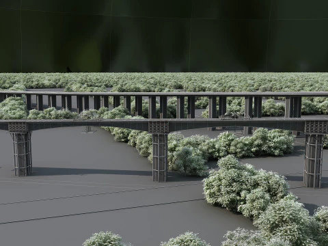 Build a bridge 3D Model