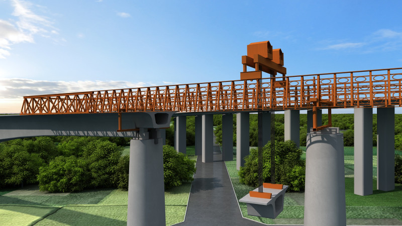Build a bridge 3D Model .c4d .max .obj .3ds .fbx .stl .blend 