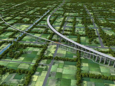 Build a bridge 3D Model