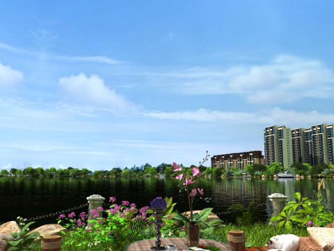 City scenery 3D Model