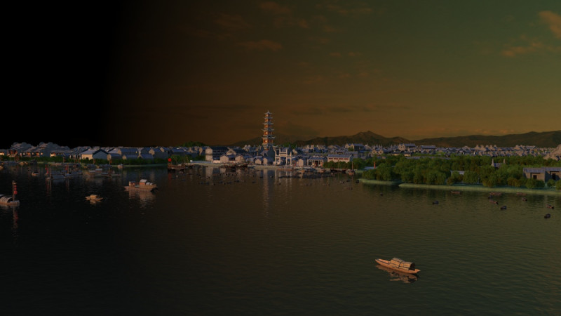 Ancient town 3D Model .c4d .max .obj .3ds .fbx .stl .blend 