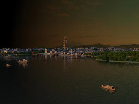 Cidade antiga Modelo 3D