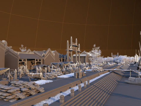 Ancient town 3D Model