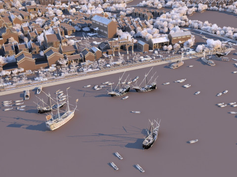 Ancient town 3D Model