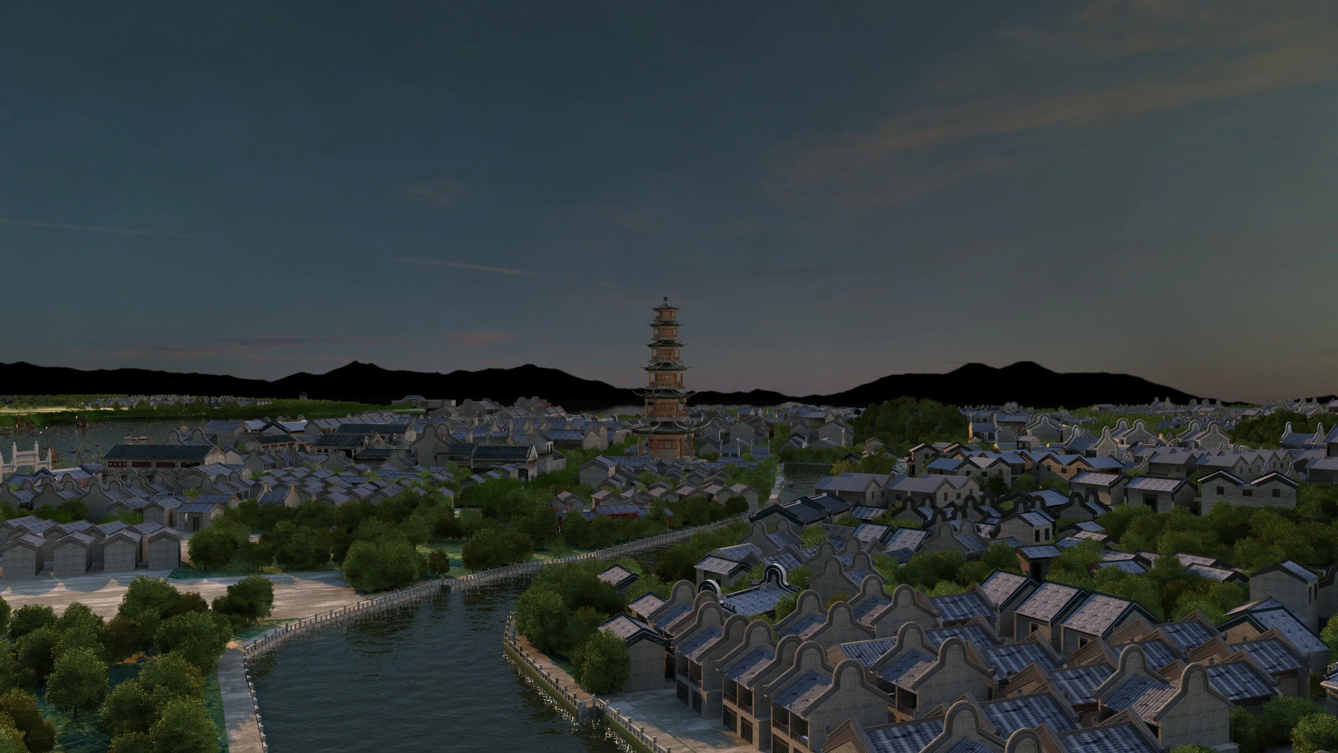 Ancient town 3D Model .c4d .max .obj .3ds .fbx .stl .blend