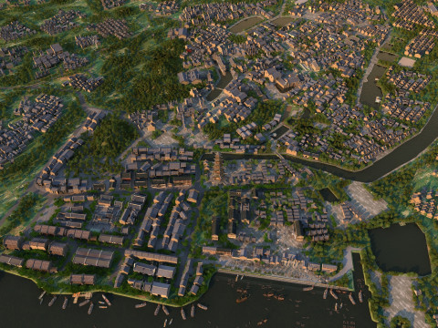 Ancient town 3Dモデル