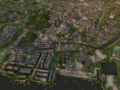 Ancient town 3D Model