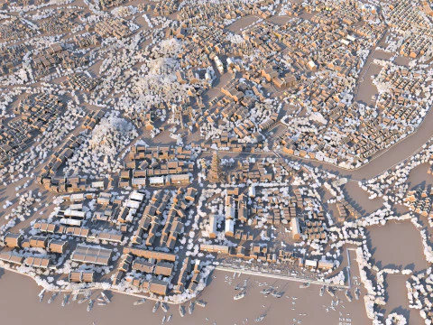 Ancient town 3D Model
