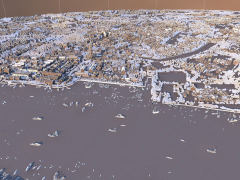 Ancient town 3D मॉडल