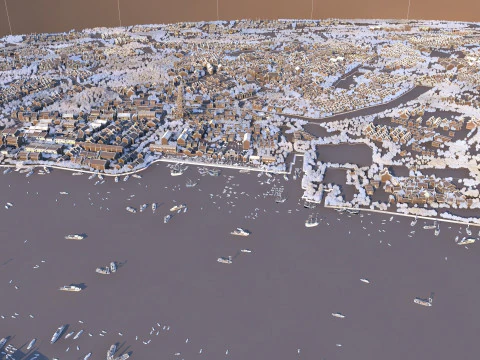 Ancient town 3D Model