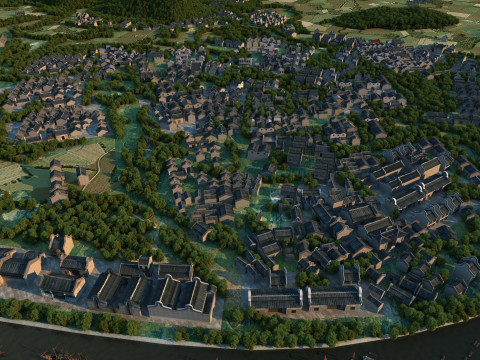Ancient town 3Dモデル