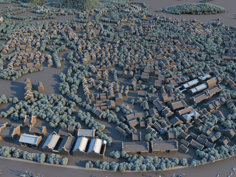 Ancient town 3Dモデル