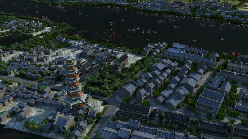 Ancient town 3D Модель .c4d .max .obj .3ds .fbx .stl .blend 