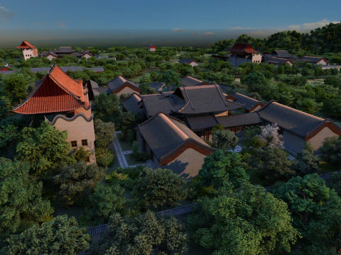 Ancient town 3D Model