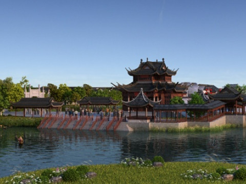 Ancient town 3Dモデル