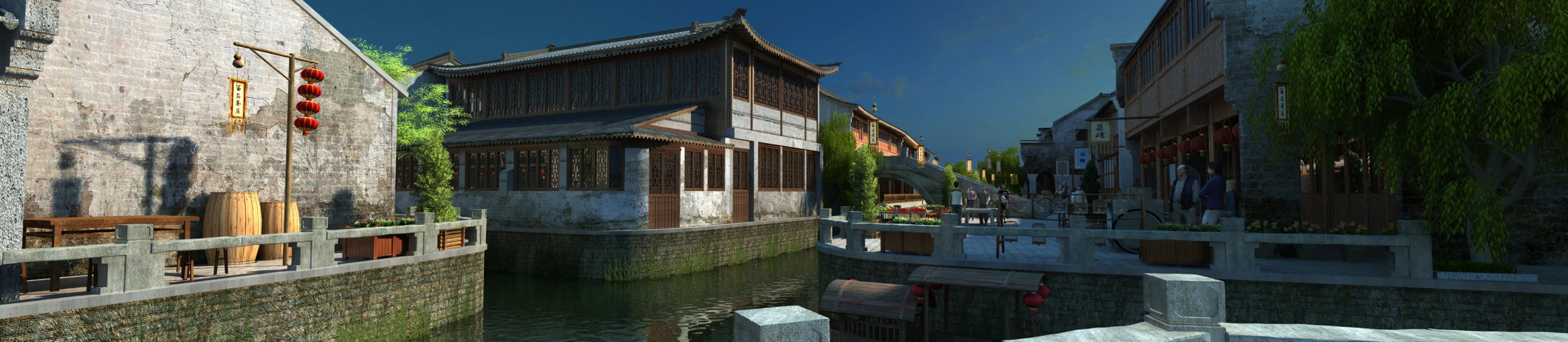 Ancient town 3D Model .c4d .max .obj .3ds .fbx .stl .blend 