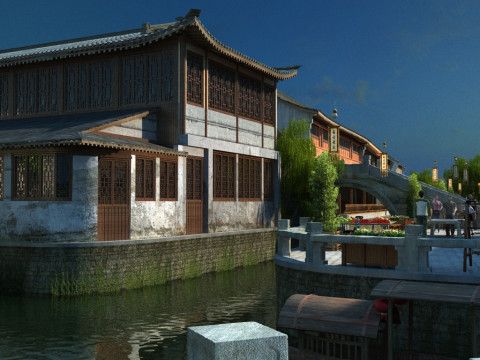 Ancient town 3Dモデル