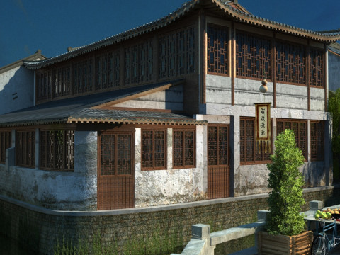 Ancient town 3D 모델